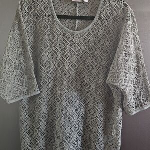 Chico Lace Blouse - Light Green